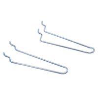 Crawford Zinc Plated Silver Steel 4.5 in. Peg Hooks 2 pk