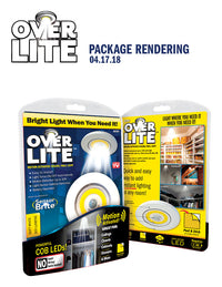 Over Lite As Seen On TV White 300 lm. Battery Powered LED Puck Light