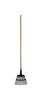 Flexrake 58 in. L x 8 in. W Steel Leaf Rake Wood