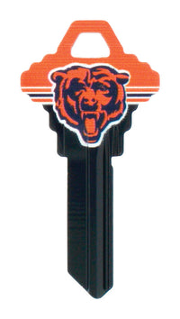 Hillman Chicago Bears Painted Key House/Office Universal Key Blank Single (Pack of 6).