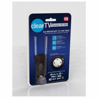 ClearTV Black Metal/Plastic Indoor Antenna