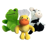 Petsport Tiny Tots Assorted Plush Nuzzle Buddies Dog Toy Small 5 pk