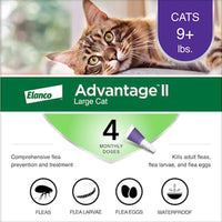 Elanco Advantage II Liquid Cat Flea Drops Imidacloprid/Pyriproxyfen 0.108 oz