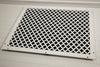 Steelcrest Designer 25 X 20 Wall /Ceiling White Return Vent Cover, With Face Mounting Screw Holes, No Damper