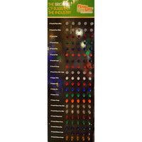 36 in. H X 12 in. W X 1 in. D Multicolor Cardboard Christmas Light Bulb Display