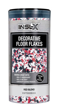 Insl-X Indoor and Outdoor Red Blend Decorative Floor Flakes 12 oz