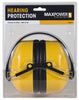 MaxPower 25 dB Hearing Protection Ear Muffs Black/Yellow 1 pair