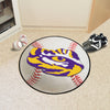 Louisiana State University Baseball Rug - 27in. Diameter