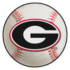 University of Georgia Red Baseball Rug - 27in. Diameter