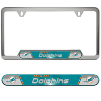 NFL - Miami Dolphins Embossed License Plate Frame