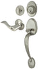 Ultra Security Plus Satin Nickel Entry Handleset KW1 1-3/4 in.