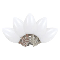 Celebrations Incandescent C7 White 4 ct Replacement Christmas Light Bulbs 0.08 ft.