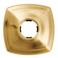 Brushed gold shower arm flange