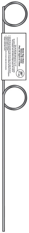 Hy-Ko .32 in. D X 24 in. H Metal Pigtail Sign Stake