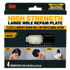 3M 6 in. L X 5.5 in. W Fiberglass Black Self Adhesive Wall Repair Patch