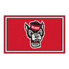 North Carolina State University Wolfpack 4ft. x 6ft. Plush Area Rug