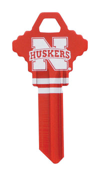 Hillman NCAA Huskers House/Office Key Blank 68 SC1 Single  For Schlage (Pack of 6).