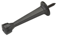 National Hardware Zinc w/Rubber Tip Oil Rubbed Bronze Black Rigid Door Stop Mounts to wall