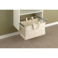 Easy Track 15 in. H X 24 in. W X 13 in. L Canvas Sliding Hamper