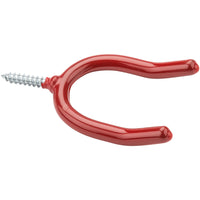 V2210 Double Screw Hook 2/pk - Red Vinyl