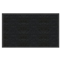 Multy Home Platinum 3 ft. L X 4 ft. W Charcoal Ribbed Polyester Utility Mat