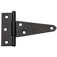 National Hardware 4 in. L Black Extra Heavy Duty T-Hinge 2 pk