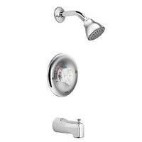 Chrome Posi-Temp(R) tub/shower