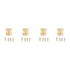 National Hardware 3/4 in. L Solid Brass Door Hinge 4 pk