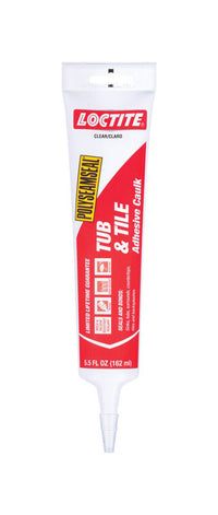 Loctite Polyseamseal Clear Acrylic Latex Adhesive Caulk 5.5 oz. (Pack of 12)