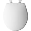 Bemis Easy Clean Round White Plastic Toilet Seat