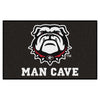 University of Georgia Black Man Cave Rug - 5ft. x 8 ft.