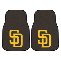 MLB - San Diego Padres Carpet Car Mat Set - 2 Pieces