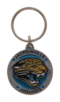 Hillman NFL Metal Brown Key Chain (Pack of 3)