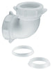 PlumbCraft 1-1/2 in. Slip in. Plastic 90 Degree Elbow 3 pk