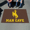 University of Wyoming Man Cave Rug - 5ft. x 8 ft.