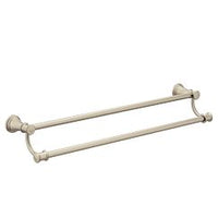 BRUSHED NICKEL 24" DOUBLE TOWEL BAR