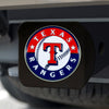 MLB - Texas Rangers Black Metal Hitch Cover - 3D Color Emblem