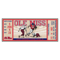 University of Mississippi (Ole Miss) Ticket Runner Rug - 30in. x 72in.