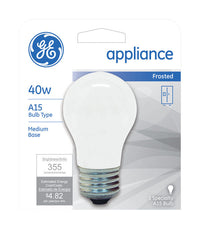 GE 40 W A15 A-Line Incandescent Bulb E26 (Medium) Cool White 1 pk (Pack of 12)