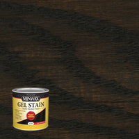 Minwax Transparent Low Luster Black Oil-Based Gel Stain 0.5 pt.