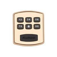 Kwikset Polished Brass Metal Electronic Deadbolt