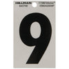 Hillman 3 in. Reflective Black Mylar Self-Adhesive Number 9 1 pc (Pack of 6)