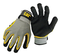 CAT Men's Indoor/Outdoor Work Gloves Black/Yellow L 1 pair