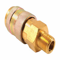 Forney Brass Universal Coupler 1/4 in. Female X 1/4 in. Male 1 pc