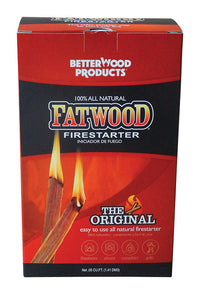 Better Wood Products Fatwood Pine Resin Stick Indoor/Outdoor 8 L in. Fire Starter 2 lbs.