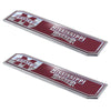 Mississippi State University 2 Piece Heavy Duty Alumnium Truck Emblem Set