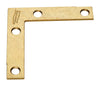 National Hardware 2.5 in. H X 0.5 in. W X 0.07 in. D Brass-Plated Steel Flat Corner Brace