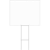 Hillman White Blank Sign 20 in. H X 24 in. W (Pack of 6)