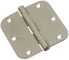 National Hardware 3-1/2 in. L Satin Nickel Door Hinge 3 pk