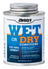 Christy's Wet or Dry Blue Cement For PVC 8 oz